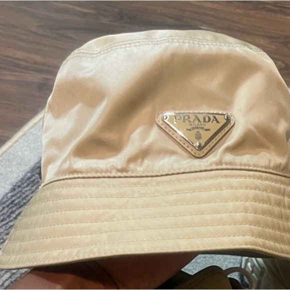 Prada Accessories - Prada Beige Bucket Hat